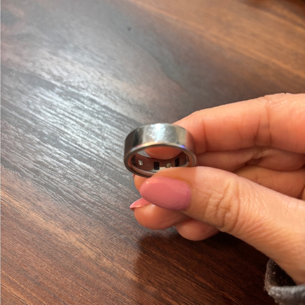 Silver Band Oura ring 8